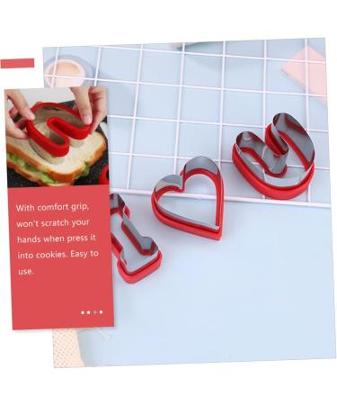 PRETYZOOM DIY Cookie Mold 3pcs Valentine's Day Stencils Cake Molds Festival Cake Baking Molds Cookie Mold Die Bread Baking Mold - Buy Online on GoSupps.com