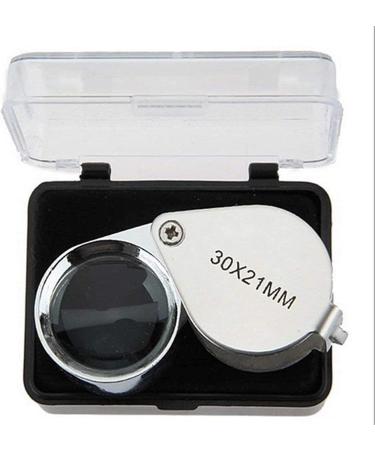 Magnifying Glass 30 X 21 High Magnification Metal Foldable Glass Lens Recognition Magnifying Glass for Reading Crafts Repair Magnifier Lofty Ambition - Buy Online on GoSupps.com
