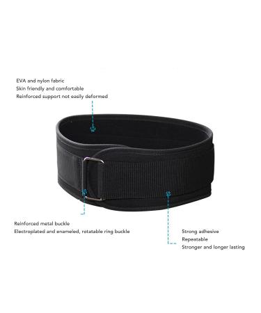 Adjustable Lumbar Support Belt for Back Pain Relief | Comfortable Waist Compression Brace for Sports | Breathable Black 38 Inches (M - Buy Online on GoSupps.com