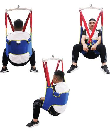 Divided Leg Sling for Elderly Disabled Patient Hoist Sling Stair Transfer Belt Patient Lift Sling Standing Walking Sling Patient Assisted Walking Harness Rehabilitation Aid Gait Blue L Blue Medium - Buy Online on GoSupps.com