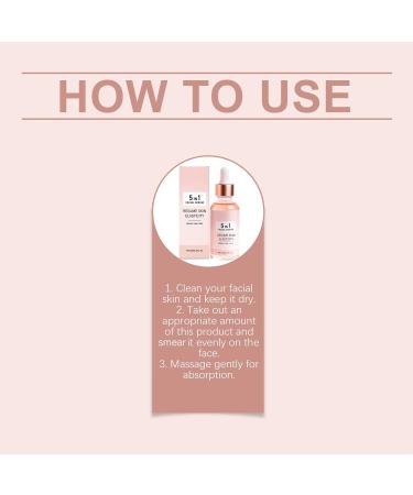 homomdy Vitamin C serum 5in1 antiaging brightening facial serum nourishing and moisturizing reduces fine lines and wrinkles evens skin tone and improves skin elasticity 1pcs - Buy Online on GoSupps.com