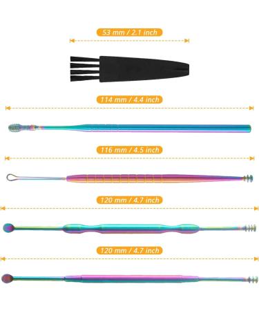 MJIYA Ear Pick Earwax Removal Kit | Ear Cleaning Tool Set with Storage Box | Titanium Ear Wax Remover - Buy Online on GoSupps.com