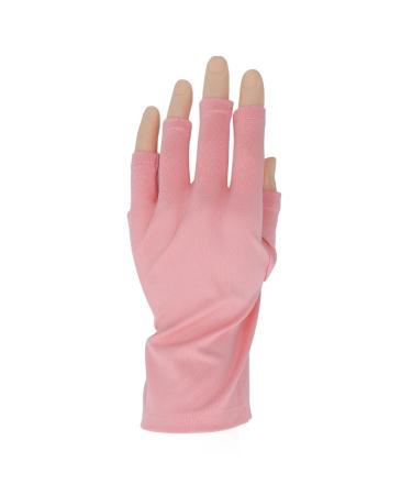 Nail UV Gloves Hand Protection UV Lamp Breathable Gloves for Manicures Protection Reusable Stretchy Professional Nail Lamp Fingerless UV Gloves Pink Gel Manicure Gloves - Buy Online on GoSupps.com