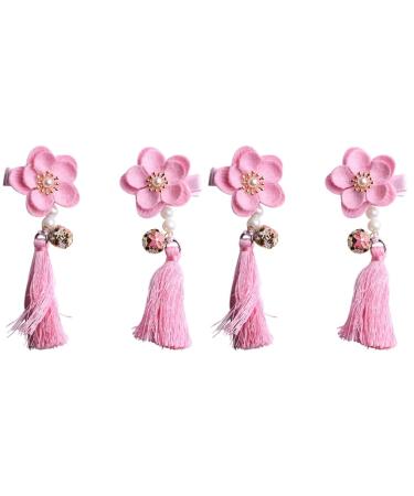 ABOOFAN 2 Pairs Vintage Chinese Style Hairpin Asian Hair Clip Hair Clip for Chinese Clothes Baby Hanfu Hair Clip Chinese Style Hair Accessories Long Tassels Child Tassel Clip