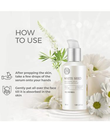Whiteseed Brightening Serum by The Face Shop | Deep Skin Brightening & Moisturization | Pore Minimize | Improve Skin Texture, Clarity & Reduce Dullness - 1.69 Fl Oz - Buy Online on GoSupps.com