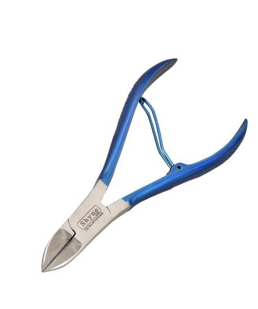 Professional Toe Nail Clipper Cutter Nippers Thick Nail Blue Gripped Handle