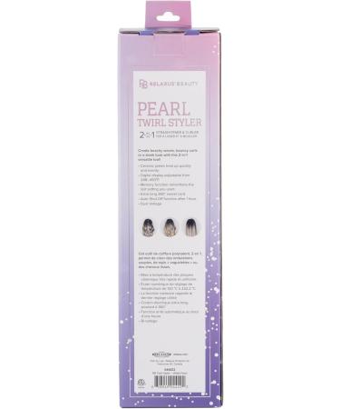 RELAXUS Pearl Twirl Styler 2-in-1 Hair Straightener & Curler - Ceramic Plates Digital Display Dual Voltage - Cream | Shop Internationally - Buy Online on GoSupps.com