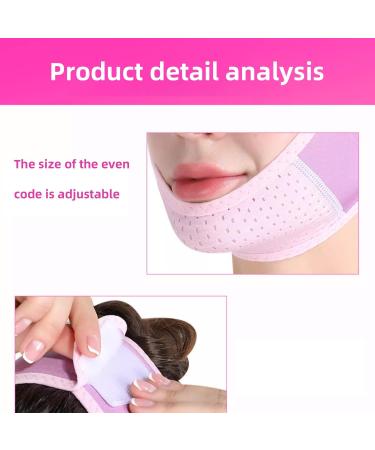 Asphodelia 2PCS Double Chin Reducer Chin up Mask Face Lifting Belt Reathable Comfortable V Line Lifting Mask Innovative Lifting Technology Tightening Skin Preventing Sagging - Buy Online on GoSupps.com