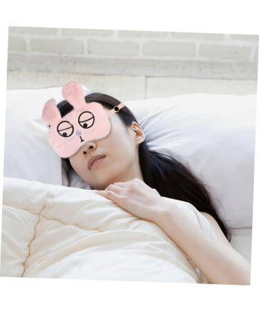 Didiseaon Pink Plush Blindfold Sleep Mask - Comfortable & Stylish Eye Cover for Restful Sleep - Buy Online on GoSupps.com