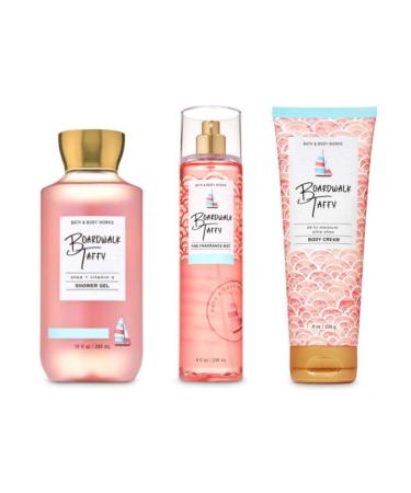 Bath and Body Works - Boardwalk Taffy - 3 pc Bundle - Shower Gel, Fine Fragrance Mist and Ultra Shea Body Cream - (2020) - Buy Online on GoSupps.com
