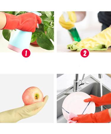 FINPAN Latex Protective Gloves Washing Dishes And Clothes Thickened Rubber Rubber Labor Protection Gloves Dishwashing Gloves - Buy Online on GoSupps.com