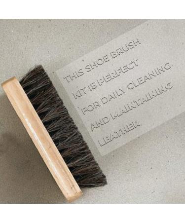3pk Wooden Handle Shoe Brush Set for Suede & Nubuck Shoes - Double Sided Applicator & Buffing Brushes - Shoe Shine and Polish for Boots - Buy Online on GoSupps.com
