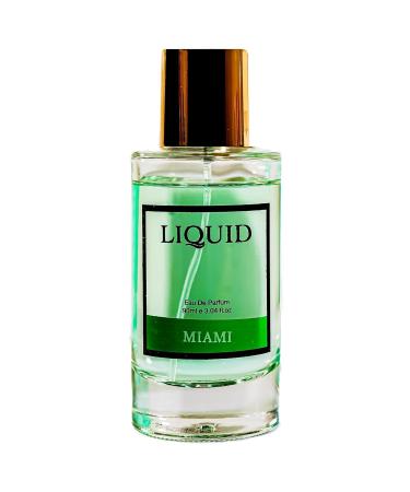 LIQUID Miami Eau de Parfum EDP for Women - 90ml | Premium Perfume | Blend of Lilly Vanilla & Powdery Musk Fragrance | Perfect for Special Occasions | Luxury Scent Inspired by Miami | Gift for Her