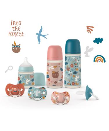 Suavinex Symmetrical Silicone Lollipops Sx Pro - Soft & Flexible Forest Blue for 0-6 Months | International Shipping - Buy Online on GoSupps.com