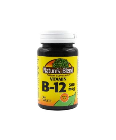 Nature's Blend Vitamin B-12 500 mcg 100 Tablets
