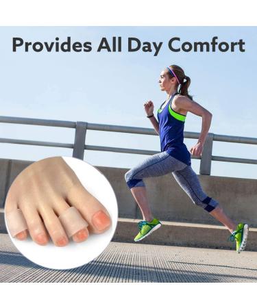 Pinky Toe Sleeves - 5 Pairs Gel Protectors for Corns, Callus Cushion, Bunion Treatment | Ingrown Nails Relief | Pinching & Cramping Solution - Size Small - Buy Online on GoSupps.com