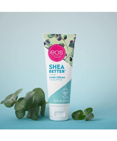 EOS Shea Better Hand Cream Eucalyptus 2.5 oz - Nourishing Moisturizer for Soft Hands - Buy Online on GoSupps.com