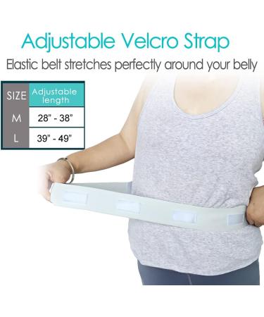 Adjustable Drainage Bulb Holder Belt for JP Drains - Post-Op Medical Wear for Surgical Recovery - Large White - Buy Online on GoSupps.com