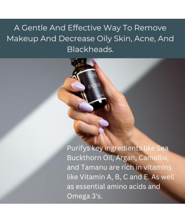 PURIFY Premium Oil Cleanser - Fragrance-Free Facial Cleansing Oil | Makeup Remover for All Skin Types | Reduces Oily Skin & Cleanses Without Clogging Pores - Buy Online on GoSupps.com