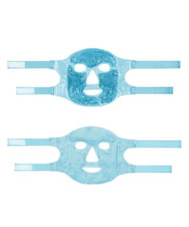 Cam2 Cool Mask | Reusable Gel Face & Eye Mask for Swollen Eyes & Dark Circles - Cooling Relief (Blue) - Buy Online on GoSupps.com