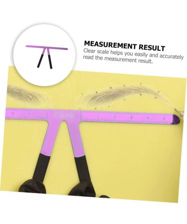 Baluue 3pcs Stainless Steel Eyebrow Ruler Eyebrow Positioning Ruler Eyebrow Stencil Kit 13.8x7cmx3pcs Purplex3pcs - Buy Online on GoSupps.com