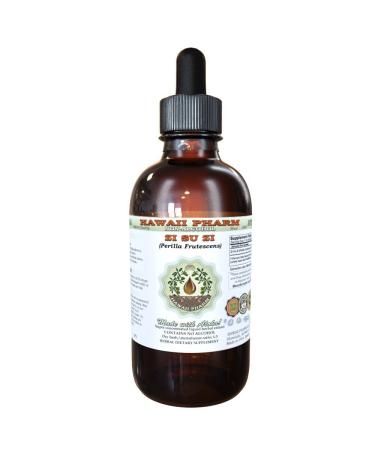 Hawaii Pharm Zi Su Zi Alcohol-Free Liquid Extract Zi Su Zi Perilla (Perilla Frutescens) Fruit Glycerite Natural Herbal Supplement USA 4 fl.oz 4 Fl Oz (Pack of 1)