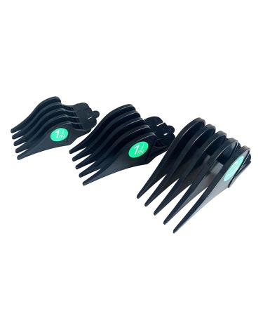 Perfeclan 3 Replacement Guide Combs for Hair Clippers - 32mm 38mm 51mm Attachments for Stylists & Hairdressers - Black - Buy Online on GoSupps.com
