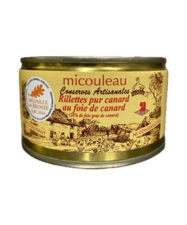 Duck Foie Gras Rillettes - bronze medal - preserve - jar - pâté - terrine - product from the southwest - French product - cannery - artisanal - duck - foie gras