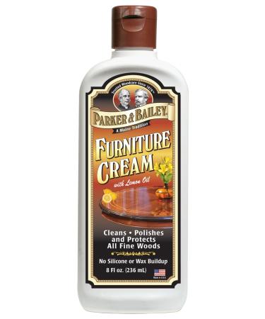 Parker & Bailey Furniture Cream - Multisurface Wood Cleaner and Polish Furniture Quick Shine Restorer Protector Kitchen Cabinets Surface Cleaner House Cleaning Supplies Home Improvement 8 ounces - Buy Online on GoSupps.com