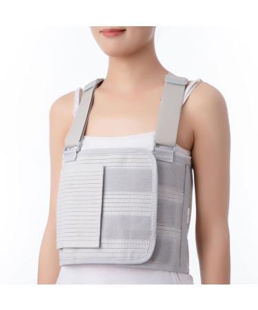 Rib Corset Reducing Support Chest and Sternum Breathable Broken Back Suspenders Elastic Double Support Belt for Broken Chest Intercostal Support Elastic Sternum Belt