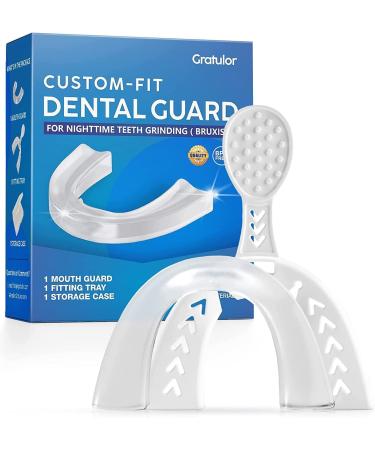 Mouth Guard for Grinding Teeth, Mouthpiece for Cleaning Teeth,Comfort fit for Your Teeth, Moldable Mouth Guard for Clenching Teeth at Night 16 Ounce