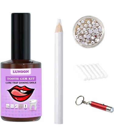 Buy Nocapam Tooth Gemstone Set - DIY Tooth Jewelry with Hardening Light & Glue | Long-Lasting Shine & Decorations - Buy Online on GoSupps.com
