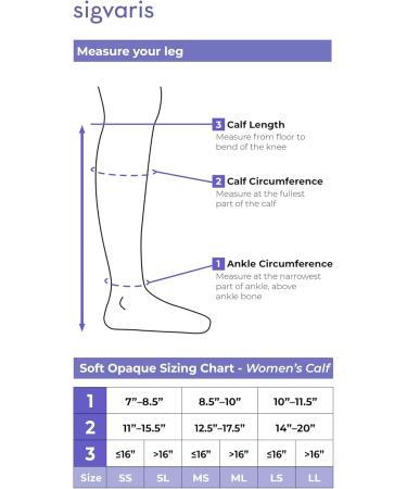 SIGVARIS Women s Soft Opaque 840 Open Toe Calf-High 15-20mmHg Compression - Black ML - Medium Long | International Shipping Available - Buy Online on GoSupps.com