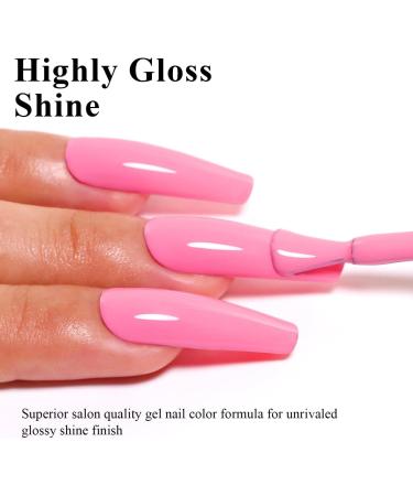 Imtiti Pink Gel Nail Polish 15ML Baby Pink Gel Polish Autumn Winter Gel Nail Polish Soak Off LED UV Nail Gel Polish DIY Nail Art Starter Manicure Salon Gel Nail Kit - Buy Online on GoSupps.com