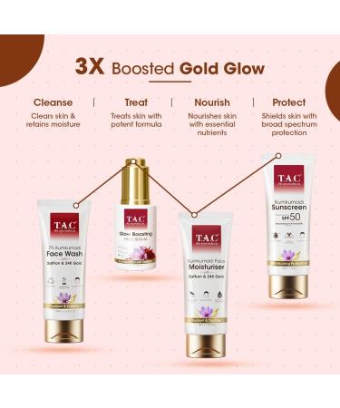 Aayurvedaa Kumkumadi Face Wash - 7% Saffron Cleanser for Glowing Skin | All Skin Types | 100ml | Made in India - Buy Online on GoSupps.com