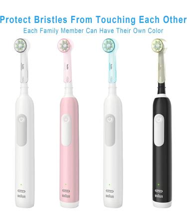 Brizuf 6-Pack Toothbrush Head Covers for Oral-B | Travel-Friendly Dust & Germ Protection Transparent Design - Buy Online on GoSupps.com