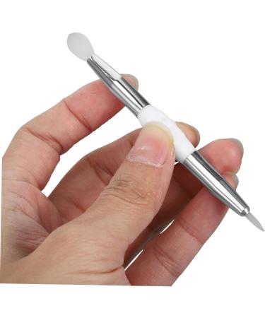FOMIYES 4pcs Silicone Eyeshadow Lip Wands Lip Brush White Convenient Lipstick - Buy Online on GoSupps.com