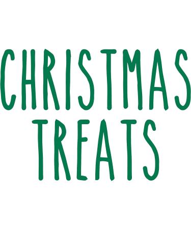 Christmas Treats' - Vinyl Sticker Decal Label Transfer for Jar Container. Party Sweets Chocolates Gift Bag Box (Small - 3cm Tall Capital Letter Height Gold) Small - 3cm tall Capital Letter Height Gold - Buy Online on GoSupps.com