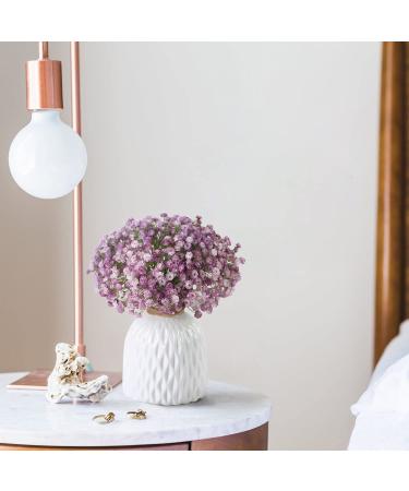 Justoyou 10 Pcs Baby's Breath Artificial Flowers - Purple Real Touch Gypsophila for Wedding Party Home Decor - Buy Online on GoSupps.com