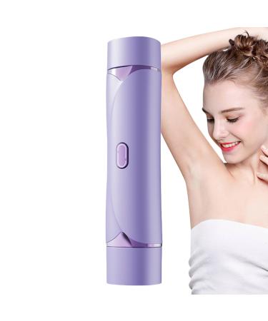 Bikini Shaver Bikini Shaver Cordless Double Head Shaver Facial Hair Remover for Face Lips Chin Armpit Leg Personal Groomer Lilac