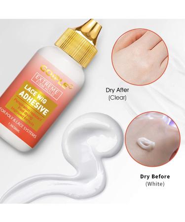 Wig Glue Bundle: Waterproof Lace Front Wig Glue with Tools, Hair Wax Stick, Edge Control Wax, Elastic Band, and Dual Brush - Buy Online on GoSupps.com