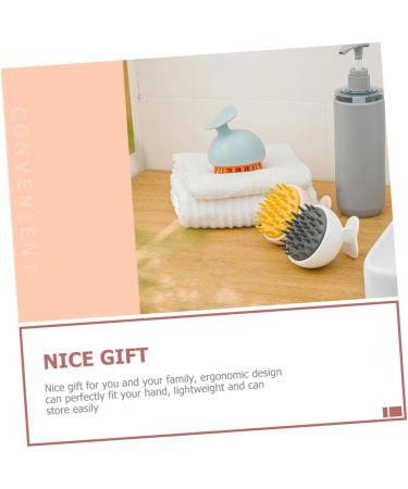 Combined 3 Silicone Shampoo Brushes for Scalp Massage - Hair Peeling & Care | International Shipping - Buy Online on GoSupps.com