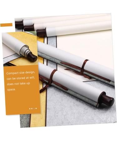 NUOBESTY 2pcs Blank Rice Paper Scroll Chinese Painting Paper Scroll Write Supply Wall Hanging Office Major Silverx2pcs 1.5X40X117CMx2pcs - Buy Online on GoSupps.com
