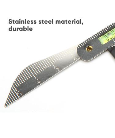 Eyebrow Ruler Caliper Stainless Steel Semi Permanent Makeup Template - Buy Online on GoSupps.com