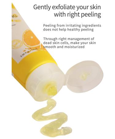 Lemon Sparkling Peeling Gel - Exfoliating Face Scrub for Deep Cleansing & Pore Care | Soothing & Refreshing for All Skin Types - Buy Online on GoSupps.com
