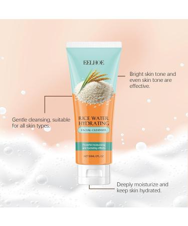 Aeviani Gentle Rice Water Facial Wash with Collagen for Daily Hydration and Smooth Skin 60ml - Buy Online on GoSupps.com