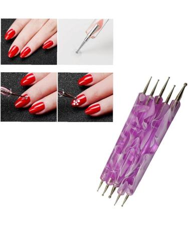 Zonster 2 Way Dotting Pen - Double Ended Nail Art Tool for Manicure & Pedicure | Purple Dotting Painting & Marbling Pen - Buy Online on GoSupps.com