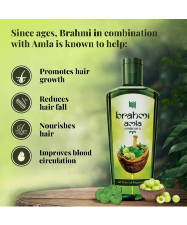 Bajaj Brahmi Amla Hair Oil - Nourishing Ayurvedic Hair Care for Healthy Growth | Buy Internationally - Buy Online on GoSupps.com