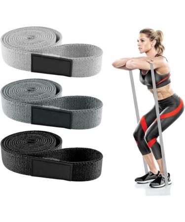 Buy Extended Fabric Yoga Belt Resistance Band - Non-slip Fitness Exercise for Legs Buttocks & Arms - Buy Online on GoSupps.com