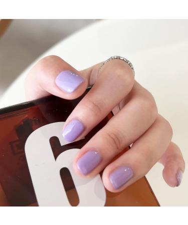 Purple Nail Polish Lilac Nail Polish Nail Varnish Lavender Violets Pale Purple French Manicure Quick Dry Natural Long Lasting No Need Baking Nail Art Polish for Women DIY Salon Home - Buy Online on GoSupps.com